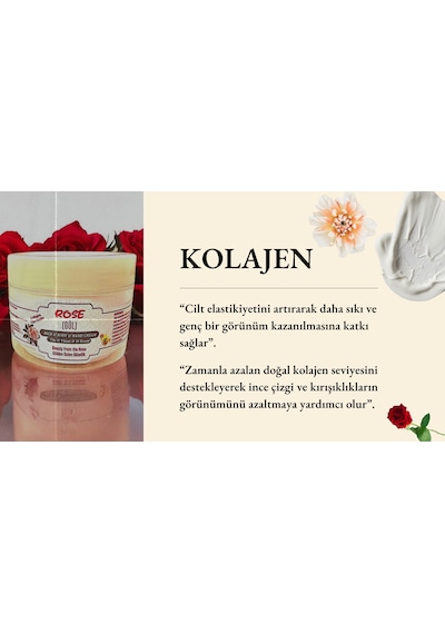 Secille Natural Organic Gül Özlü Yüz Vücut ve El Kremi 100 ML