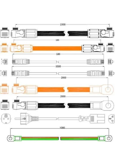 Pylontech Sc500-100s Akü Denetleme Bms, Taban Kablolar, H48050 İçin Lityum Akü