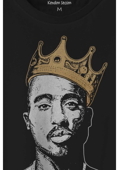 Tupac Hip Hop Rap Music 2pac Baskılı Tişört Unisex T-shirt 001