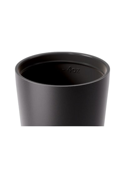 Made By Fressko Piccolo Yalıtımlı Yeniden Kullanılabilir Kahve Bardağı, Sip, Haki, 118 Ml Bpa İçermez, Sıcak Ve Soğuk İçecekler İçin, Ölçü Çizgileri, Kafelere Uygun Tasarım, Siyah