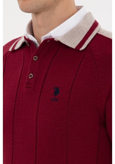 U.S. Polo Assn. U.s. Polo Assn. Erkek Plum Kazak /triko 50315043-vr177 New Plum