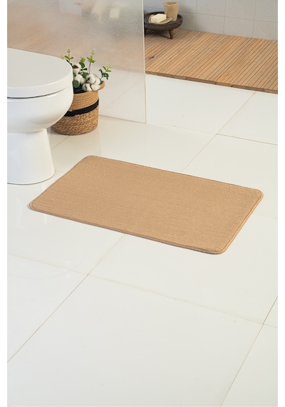 Buççin Online Mağaza Easymax 50x80 Cm Tekli Bej Banyo Paspası Polipropilen Orta 6 - 12 Mm Bej Çok Renkli