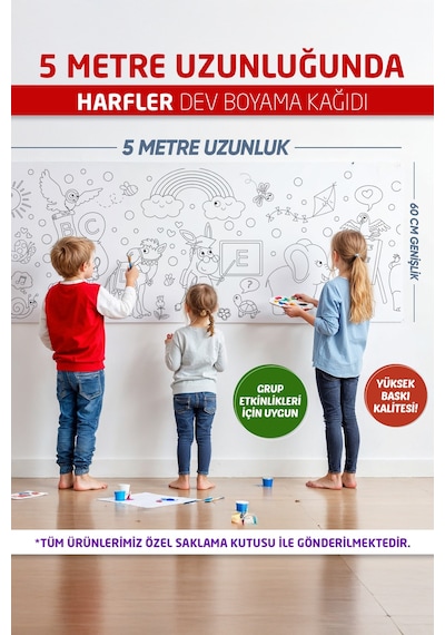 Harfler Boyama Kağıdı