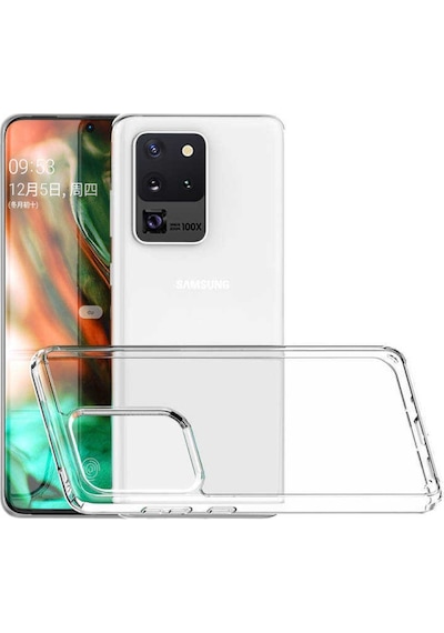 Galaxy S20 Ultra Kılıf Zore Coss Şeffaf Sert Silikon Kılıf Renksiz