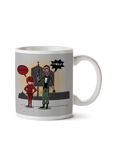 Season 2 Daredevil And Punisher R And M İki Tarafı Baskılı Kupa Bardak Çok Renkli