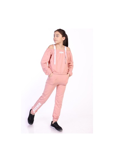 Toontoy Kids Toontoy Kız Çocuk Now Baskılı Eşofman Takım Siyah