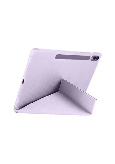 Samsung Galaxy Uyumlu  Uyumlu X610 Tab S9 Fe Plus 12.4 Kılıf Kalemlikli Mars Tablet Kılıfı - Lila Diğer