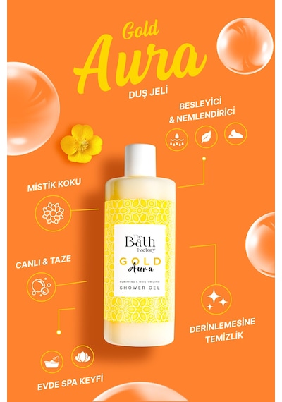 Gold Aura Nemlendirici Ve Besleyici Mistik Kokulu Duş Jeli 400 Ml