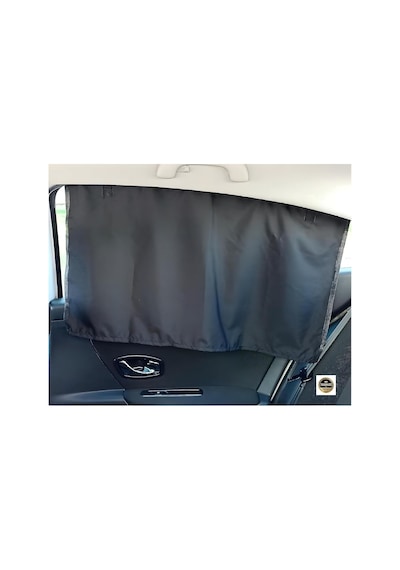 Hyundai Kona Elektrikli 2019-2025 İle Uyumlu Oto Güneşlik Yan Cam Perde, 2 Adet, Cırtlı, Siyah, 77x45 Cm Genel