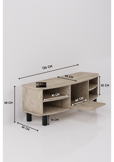 Vienna Tv Sehpası Suntalam Ekru 136x44 Cm Diğer
