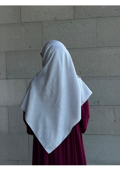 Qalortex Scarf Premium Jakarlı Mira B.boy Eşarp -buz