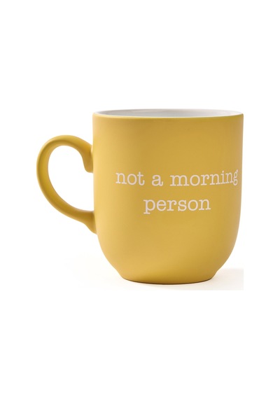 Raklee Not A Morning Person Kupa - Sarı - 400 Ml Renkli