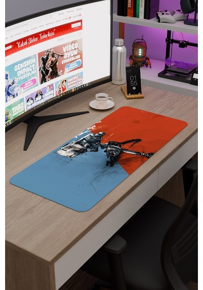 Team Fortress Kaymaz Dikişli Kauçuk Oyuncu Mousepad V4 - 70x30 Xl Gaming Mouse Pad Fare Altlığı