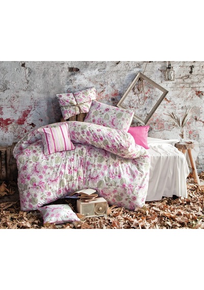 Issimo Home %100 Pamuk Rosewood Nevresim Takımı Tek Kişilik