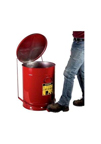 Justrite 09700 80 Litre Pedallı Atık Çöp Kovası Diğer
