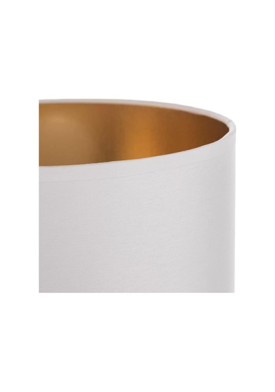 Levaillant Krem Abajur Şapka & Başlık - İçi Gold Kaplama, 20 Cm Çap, 18 Cm Yükseklik - Özel Üretim & Kusursuz Diğer