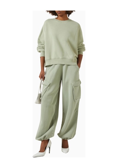 Represent Initial Cargo Sweatpants, Pamuklu Fleece Ve Çok Cepli Lüks Rahatlık Yeşil