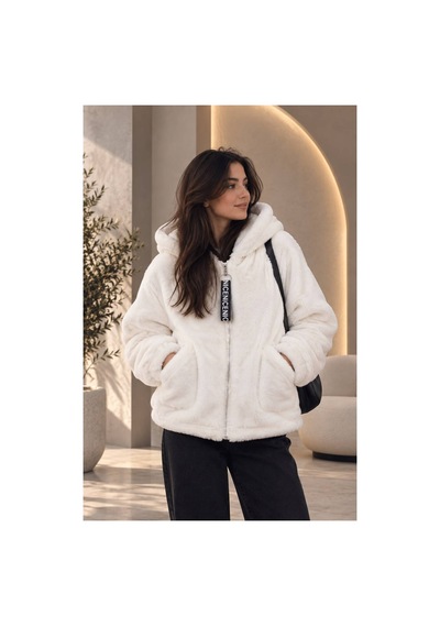 Öners Kadın Kapşonlu Peluş Fermuarlı Sweat Oversize Yumuşak Polar Hoodie Kışlık Sıcak Tutucu Beyaz Beyaz Öners Kadın Kapşonlu Peluş Fermuarlı Sweat Oversize Yumuşak Polar Hoodie Kışlık Sıcak Tutucu Beyaz Beyaz