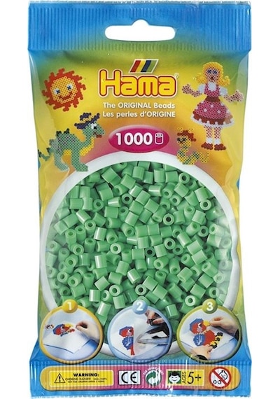 1.000'Lik Hama Midi Boncuk - Açık Yeşil