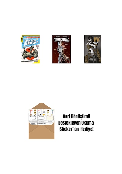 Derde Deva Randevu No- 4 + Tabancalı Kız Ciltli + Fink Ciltli + Okuma Sticker'ları