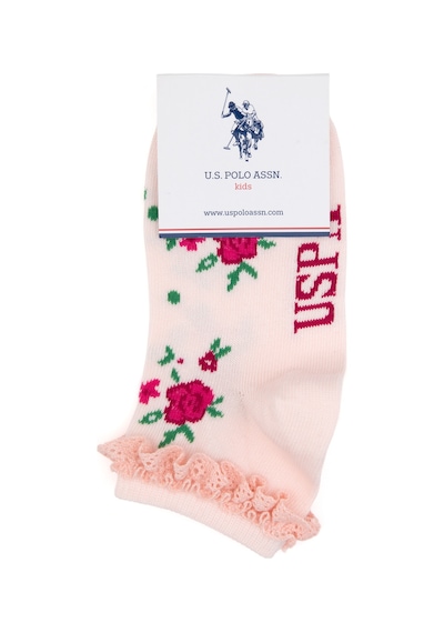 U.s. Polo Assn. Kız Çocuk Pembe Çorap Soket 50318060-vr041 Pembe