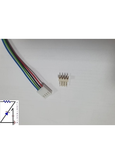 2,54Mm 4 Pin 2510 Kablolu Dişi Konnektör + 180D Erkek Pcb Tipi