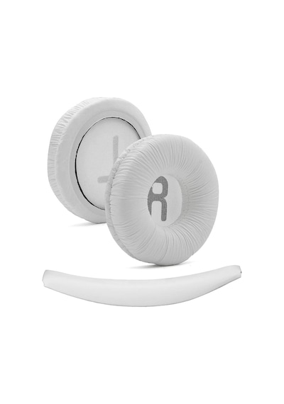 Jbl Kulaklik Pedi Jbl 450bt 460 500bt 510bt Tune 600 T250 Jr 300 Jbl İle Uyumlu Kulaklık Süngeri Yastıgı Beyaz Sünger + Beyaz Kafa Bandı