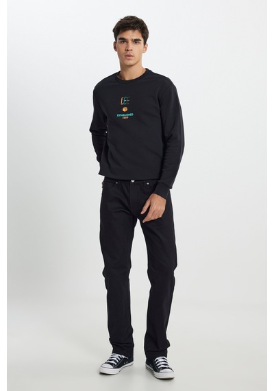 Lee Regular Fit Normal Kesim Bisiklet Yaka Siyah Sweatshirt L242504001 Siyah