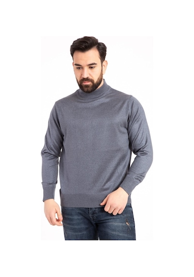 Nacar Store Erkek Yarım Boğazlı Kazak Indigo