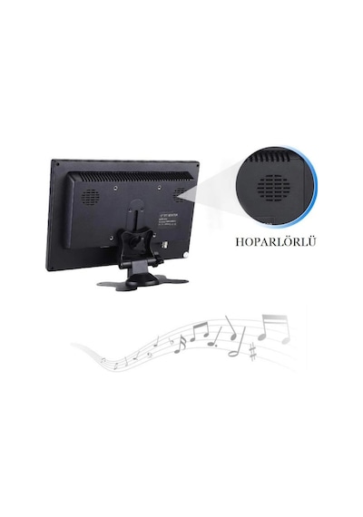 10 Inç Monitör Güvenlik Cctv Lcd Monitör Ekran Hdmi Vga Av Bnc