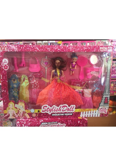 Stylish Aksesuarlı Bebek Seti 13 Parça Set