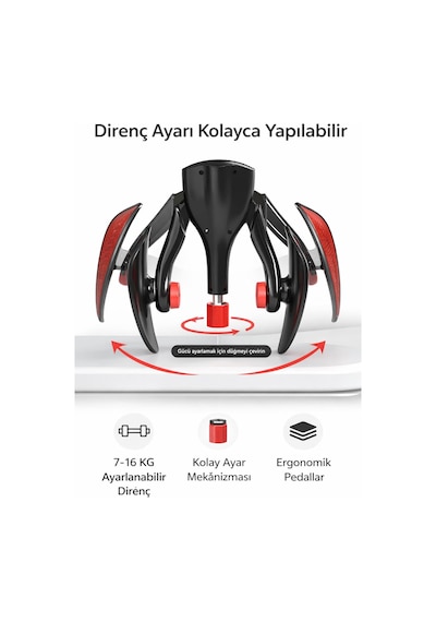 Valkyrie Ayarlanabilir Pelvik Iç Bacak Egzersiz Aleti Kegel Egzersiz Kalça Basen Egzersizi 7-16kg Siyah