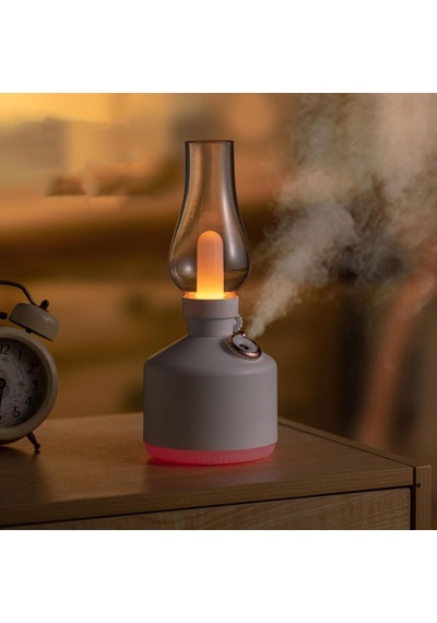 Nostaljik Gaz Lambası Tasarımlı Ultrasonik Difüzör Aromaterapi Nemlendirici Hava Nemlendirici