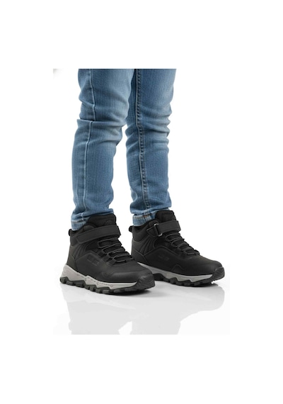 Siyah Gri Cırtlı Kaymaz Taban Erkek Çocuk Outdoor Bot Doruk F Siyah-gri