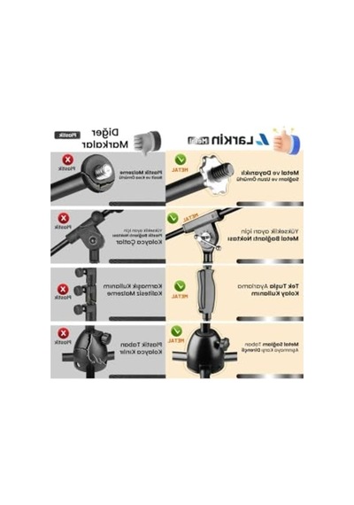 Ağır Hizmet Tipi Mikrofon Standı, Ayarlanabilir Tripod Ve Taşıma Çantası