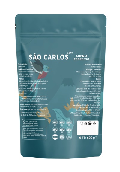 Ahenia Espresso Çekirdek Kahve 500 Gr Arabica Robusta Harmanı