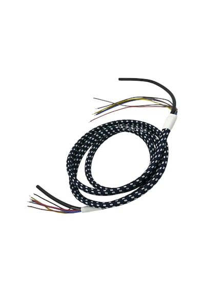 Buharlı Ütü İle Uyumlu 6 Çıkışlı Elektrik Kablosu + Buhar Hortumu - Kumaş Örgülü/gc8619 Buhar Kazanl