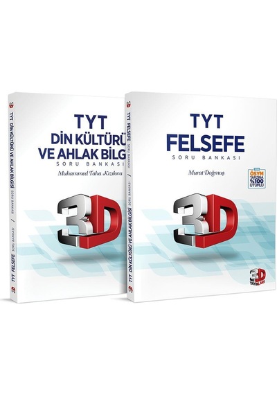 3D Yayınları Tyt Felsefe ve Din Kültürü Soru Bankası 2023