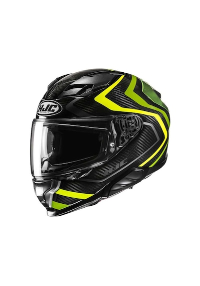 Hjc F71 Carbon Nevio MC3H Kapalı Motosiklet Kaskı Sarı Siyah