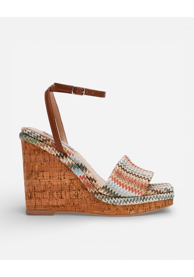 Steve Madden Outrıght Multı Raff Kadın Multi Raff Topuklu Sandalet Outrıght Çok Renkli