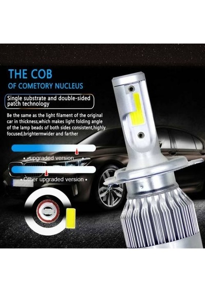H27 Led Xenon Far Yeni Nesil C6 6600K 30W Şimşek Etkili