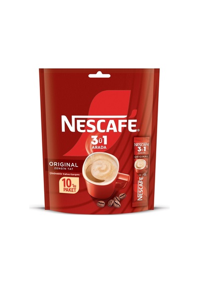 Nescafé 3ü1 Arada Paket 10 X 17.5 G - 8 Adet Tarı Çözünebilir