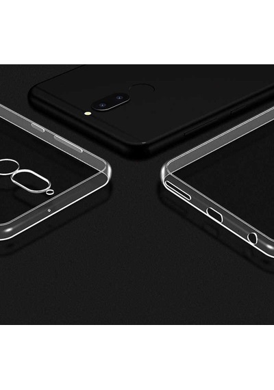 Huawei Mate 10 Lite Kılıf Zore Süper Silikon Kapak-Renksiz