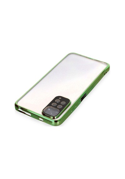 Redmi Note 11 Kılıf Razer Lensli Silikon - Yeşil Çok Renkli