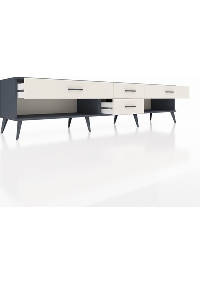 Hyperion Tv Ünitesi 4 Çekmeceli 220x44x51 Antrasit-antrasit/aytaşı Antrasıt/aytası - Antrasıt Hyperion Tv Ünitesi 4 Çekmeceli 220x44x51 Antrasit-antrasit/aytaşı Antrasıt/aytası - Antrasıt