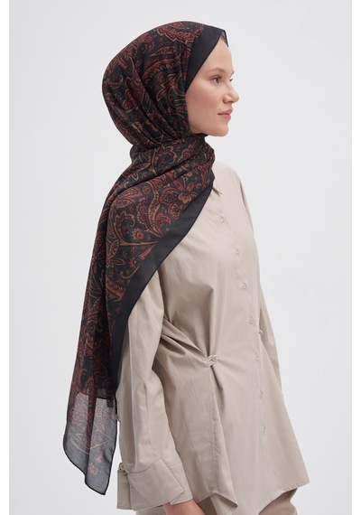 Carell Bloom Dark Nilla Pamuklu Şal Çok Renkli
