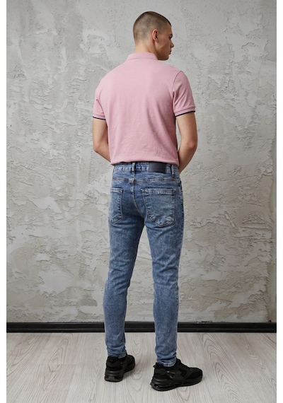 BLACK STEEL Yıkamalı Erkek Denim Pantolon-kod:815 Mavi