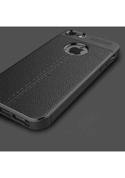Apple Uyumlu iPhone 5 5S Se Kılıf Deri Tarzı Niss Silikon Case