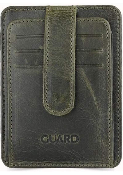 Guard Dikey Crazy Yeşil Deri Kartlık Çok Renkli