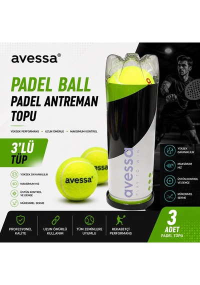 Avessa Padel-ball Padel Antrenman Topu 3lü